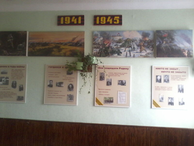 Экспозиция посвященная ВОВ