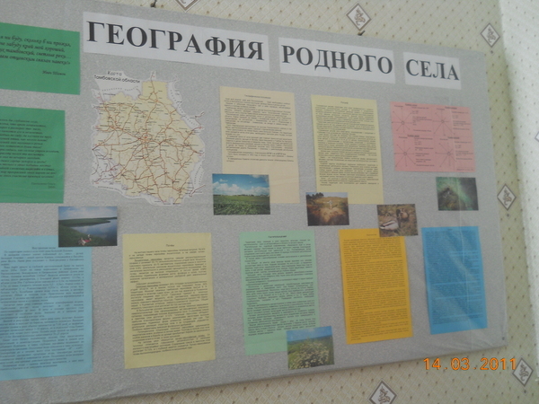 География родного села